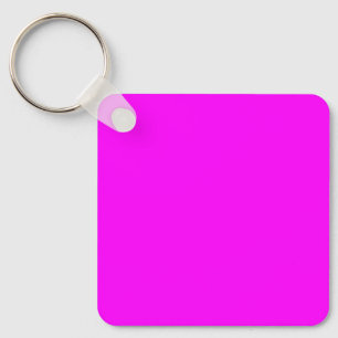 Neon Magenta Solid Colour   Classic Keychain