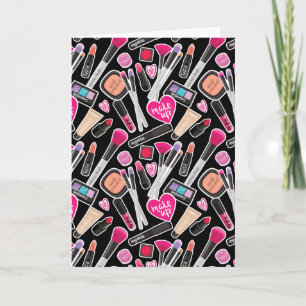 Neon Makeup Pattern Card