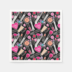 Neon Makeup Pattern Napkin