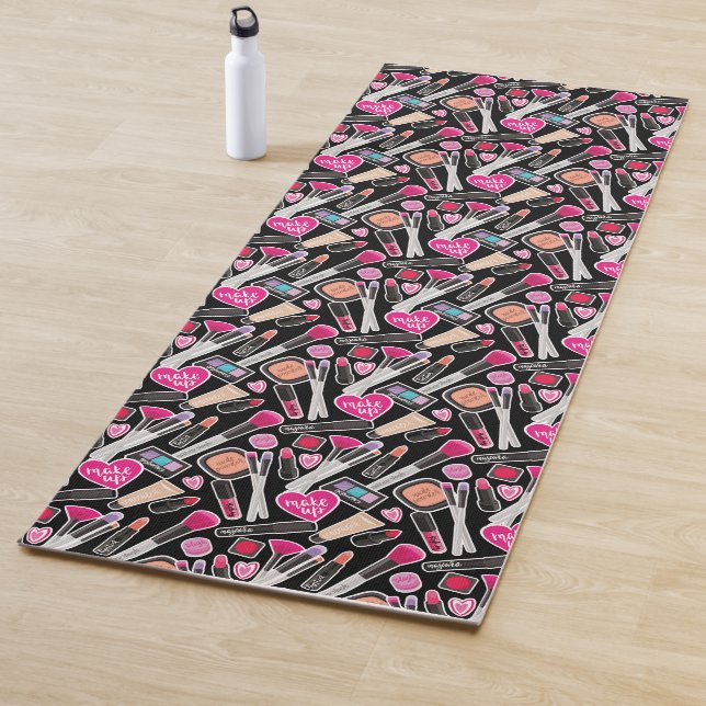Neon Makeup Pattern Yoga Mat (In Situ)