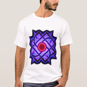 Neon Mandala T-Shirt – Purple Glow