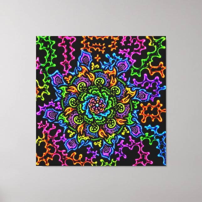 Neon Mandella Print (Front)