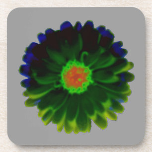 Neon Marigold Cork Coaster