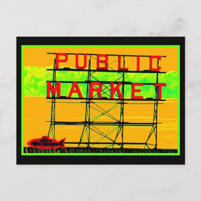 Neon Market Postcard (Front)