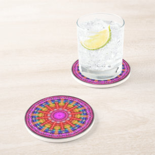 Neon Medallion Coaster