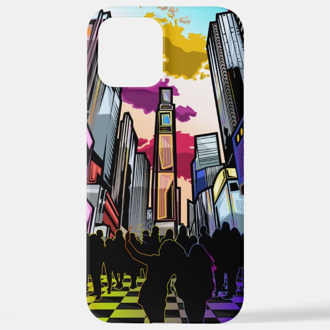 Neon Metropolis iPhone Case (Back)