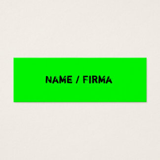 Neon - mini Business Cards