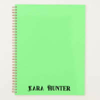 Neon Mint Colour | Modern Black Personalized Scrip