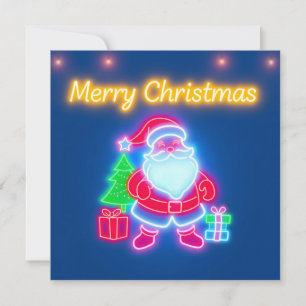 Neon Modern Christmas Holiday Collection Card