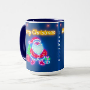 Neon Modern Christmas Holiday Collection Mug