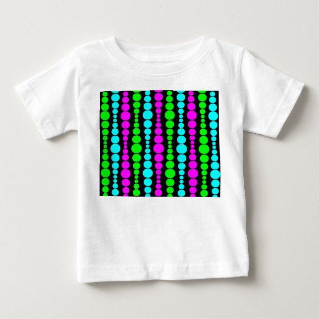 Neon Modern Rectangles  Baby T-Shirt (Front)