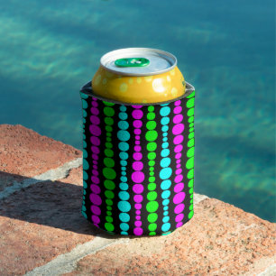Neon Modern Rectangles  Can Cooler