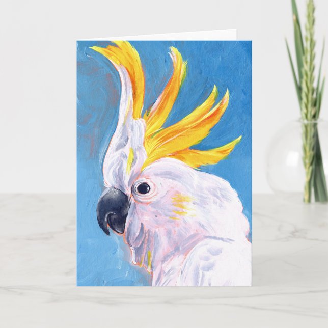 Neon Mohawk - Cockatoo Card (Front)