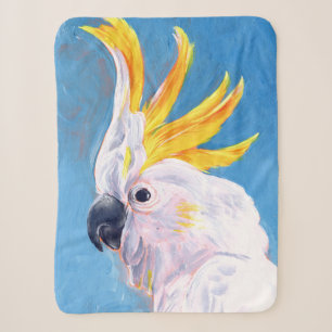 Neon Mohawk - Cockatoo Sherpa Blanket