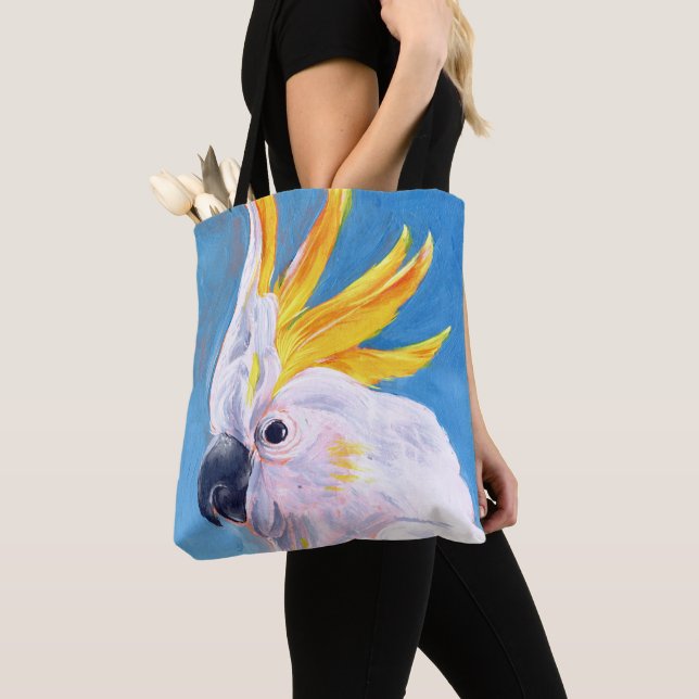 Neon Mohawk - Cockatoo Tote Bag (Close Up)