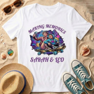 Neon Mom & Son Art Making Memories Tee