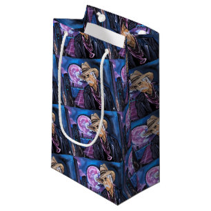 Neon Moon Painting by Alfred Fox Small Gift Bag