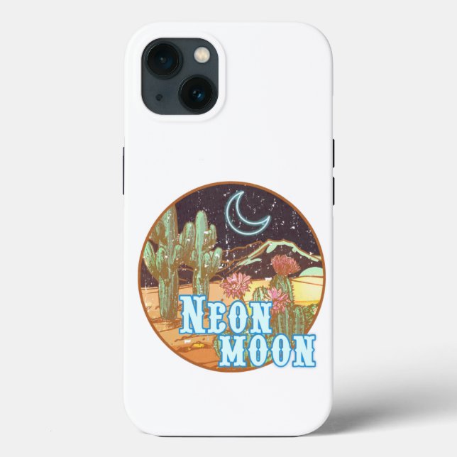 Neon Moon Retro Western Case-Mate iPhone Case (Back)