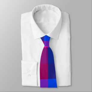 Neon mosaic fusion tie