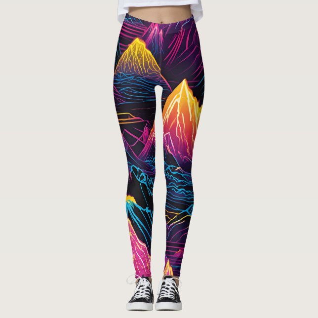neon mountain leggings (Front)