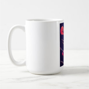 Neon Music Vibes – Colorful Musical Instruments Coffee Mug
