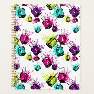 Neon Nail Polish Pattern Planner