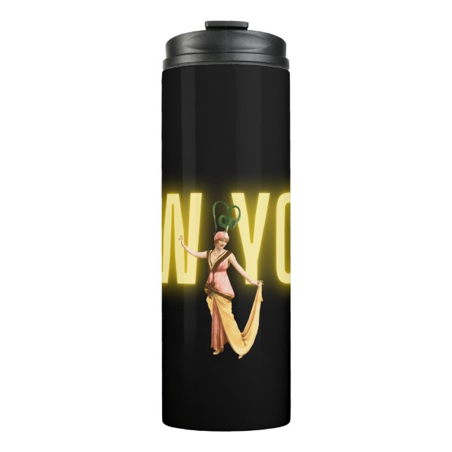 Neon New York & Vintage Beauties   Thermal Tumbler (Front)