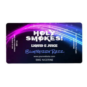 Neon Nicotine Vape E Juice Labels