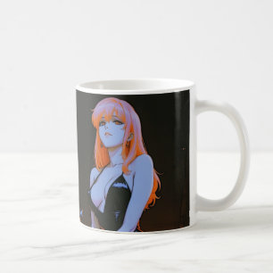 Neon Night Diva — Anime Girl & Street Car Mug