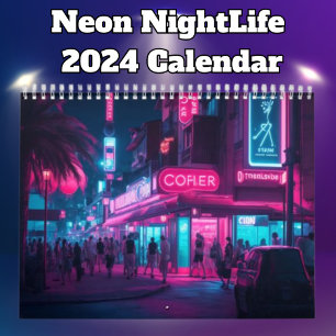 Neon Night Life Calendar