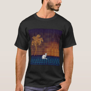 Neon Night Watch Cat T-Shirt