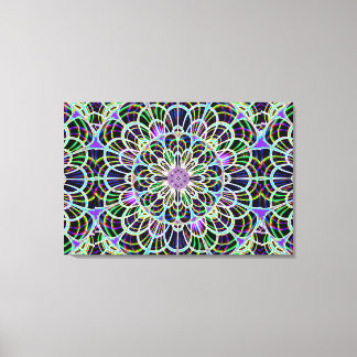 Neon Nights 2 Stretched Canvas Print