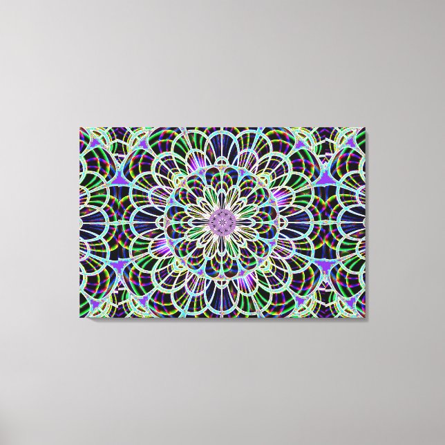 Neon Nights 2 Stretched Canvas Print (Front)