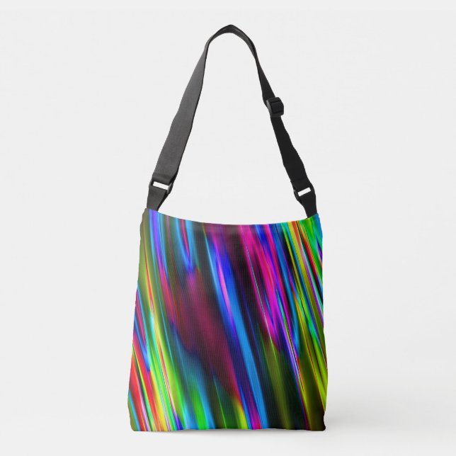 Neon Nights Crossbody Tote Bag (Front)