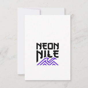 NEON NILE Wave Logo Greeting Card