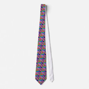 Neon Nineties Pattern Tie