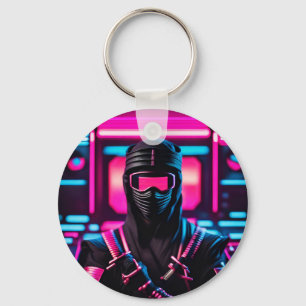 neon ninja keychain