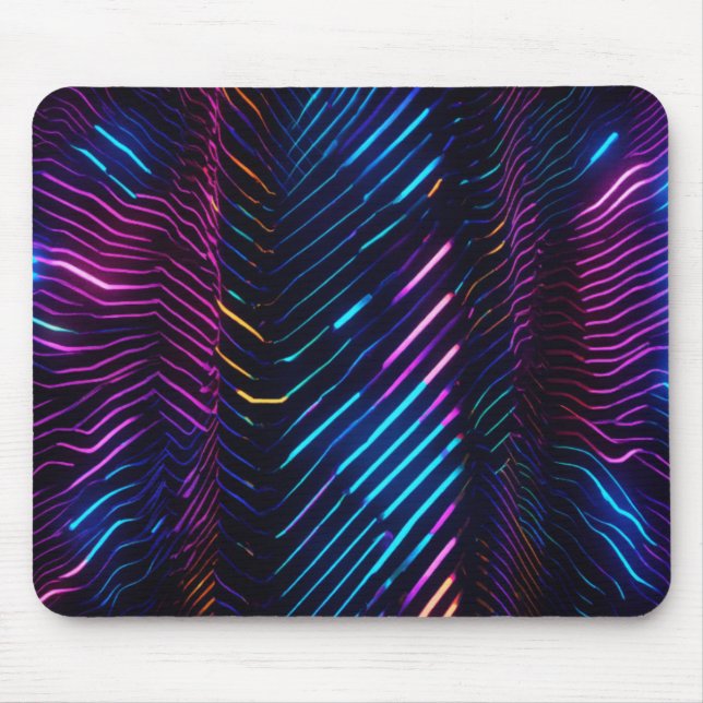 Neon Noir 8k Art Mouse Pad (Front)
