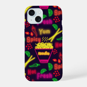 Neon Noodles  iPhone 15 Case