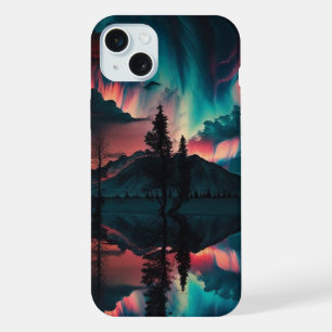 Neon Northern Lights iPhone 15 Plus Case