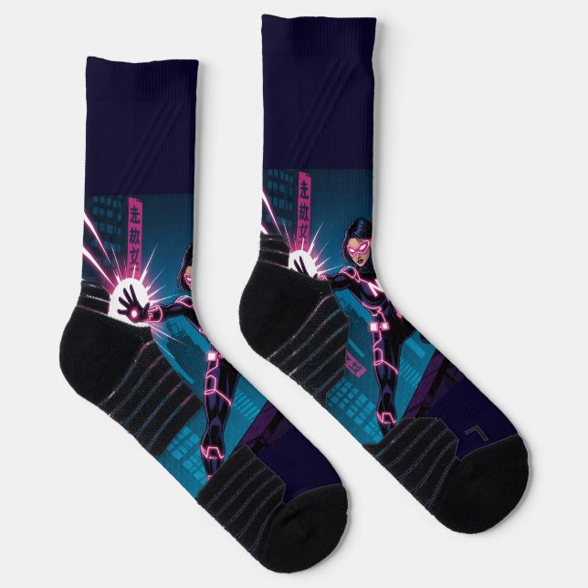 Neon Nova Socks (Right)