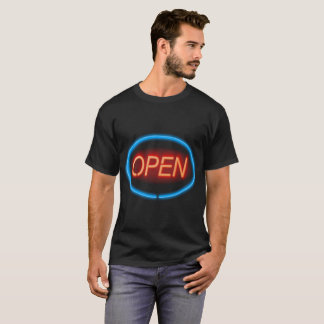 Neon open sign. T-Shirt