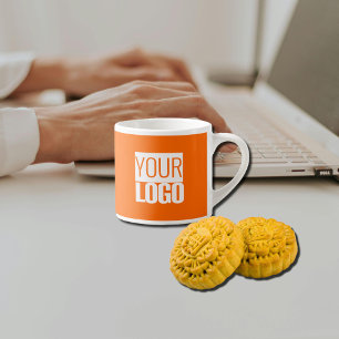  Neon  orange  - add   logo  -promo  Espresso Cup