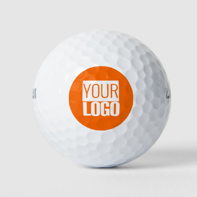  Neon  orange  - add your  logo  Golf Balls (Front)
