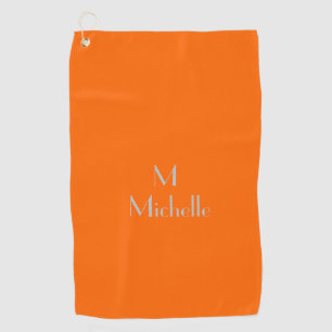 Neon orange - ajouter monogramme et nom serviette