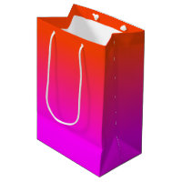 Neon Orange and Hot Pink Ombre Shade Colour Fade