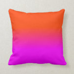 Neon Orange and Hot Pink Ombre Shade Colour Fade Throw Pillow<br><div class="desc">Neon Orange and Hot Pink Ombre Shade Colour Fade. Ombre shades go from hot pink blurred into neon orange in this sunset palette neon, orange, hot, pink, ombre, shade, colour, fade, trend, bright, fluorescent, highlighter, school, kids, fun, dorm, decor, tint, bright neon pink, bright pink, neon orange, hot pink, ombre...</div>