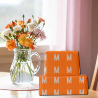 neon orange - bold monogram 