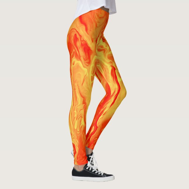 Neon Orange Leggings by bcolor (Right)