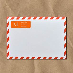 néon orange - monogramme gras